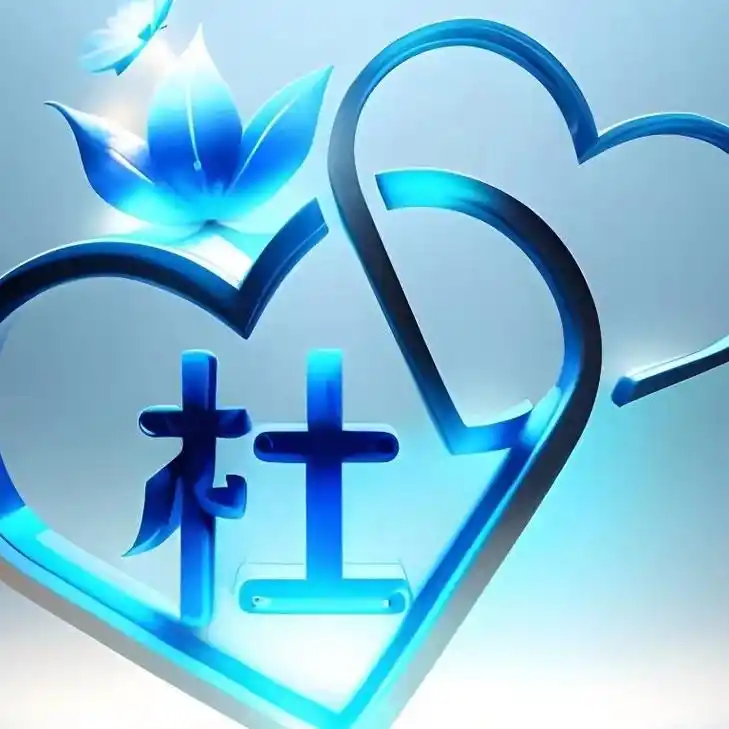 蓝色系,粉色系姓氏头像分享分享