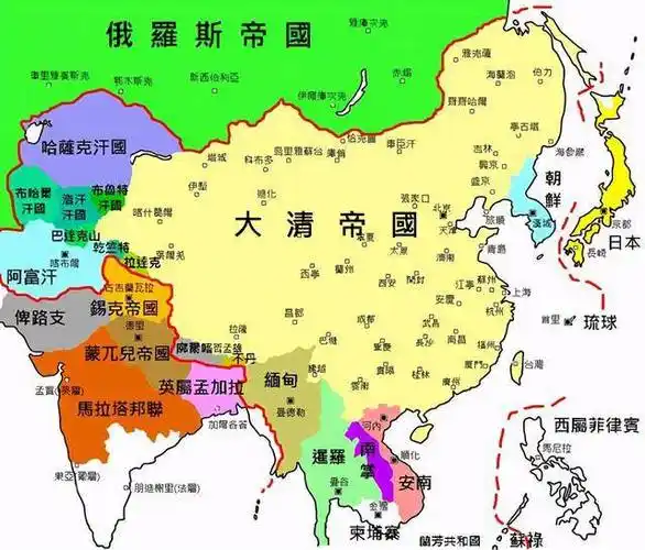1840年鸦片战争以后清政府一共割让了多少领土_吉林_英国_中国