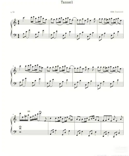 tassel钢琴谱来了