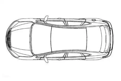 小汽车简笔画俯视