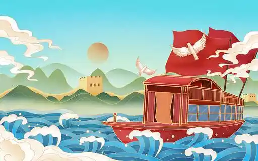 红船简笔画 红船简笔画儿童画