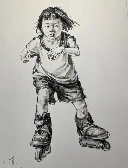 速写教学  #美术生集训  #绘画