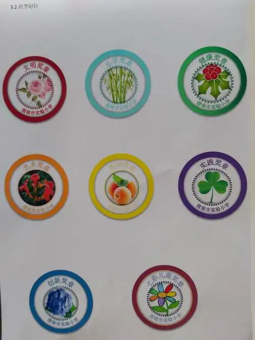 三年级实小奖章设计