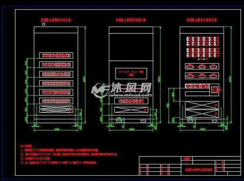 布袋除尘电气元件控制柜布置图