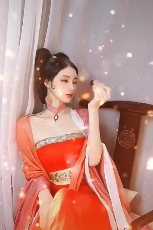 汉服女学生古装长款汉元素 演出服古风超仙舞蹈服 抹胸 裙裤 大袖衫