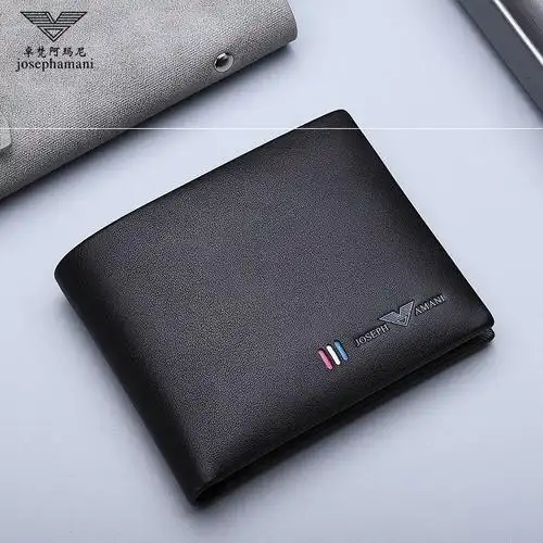 卓梵阿玛尼男士钱包短款商务休闲青年皮夹时尚钱包