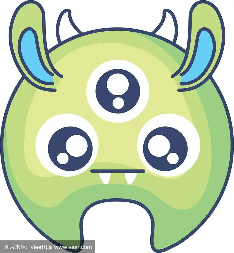 疯狂的三眼怪物漫画人物
