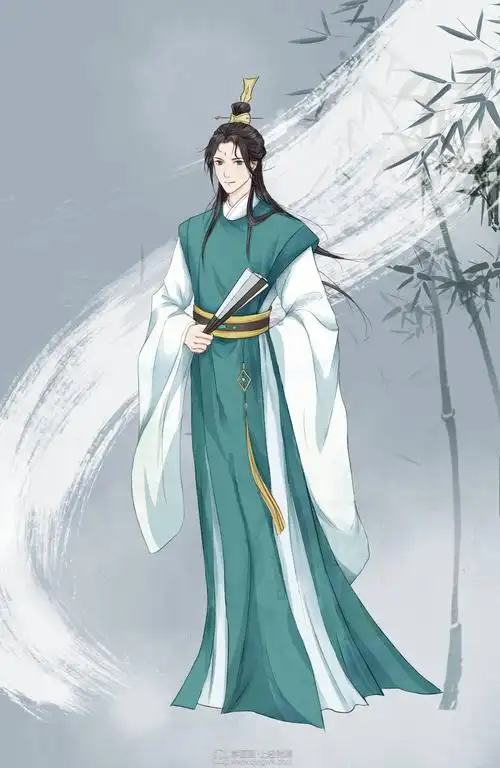 古风插画之完整人物设计男