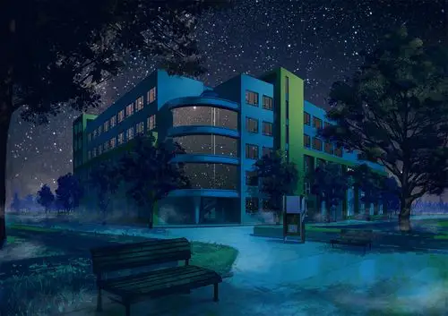 大学校舎madyy动漫插画pixiv风景背