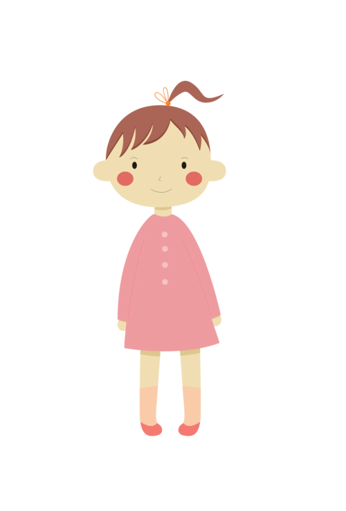 手绘可爱卡通小人免抠素材