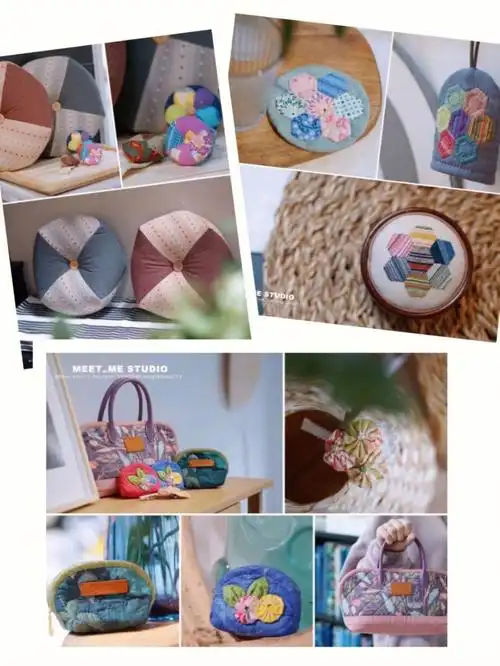 开课的系列课程有★拼布设计入门课★拼布设计进阶课★机缝拼布入门