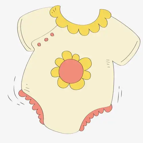 可爱的婴儿物品儿童衣服矢量素材