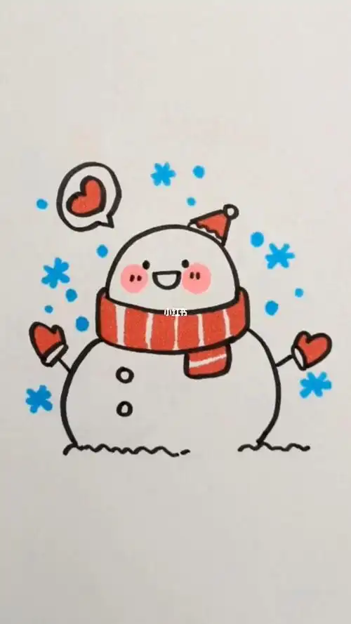 可爱雪人