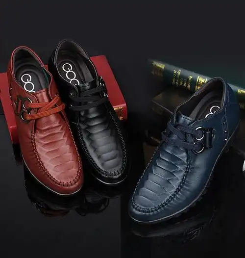 高哥增高鞋隐形内增高男式鞋真皮增高鞋男式休闲鞋子秋季休闲男鞋.