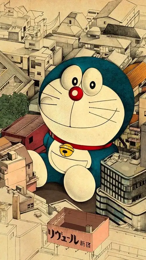 哆啦a梦|插画|壁纸