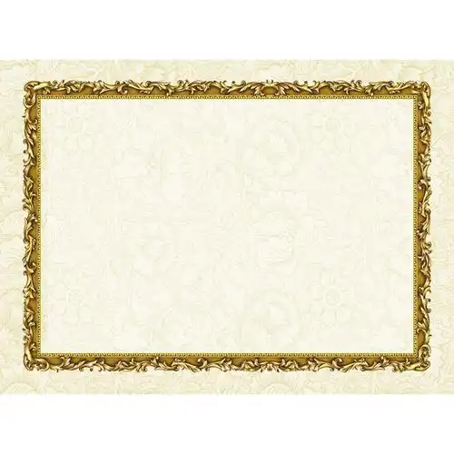 奖状a4经典大气空白定制家长证书教师学生奖状