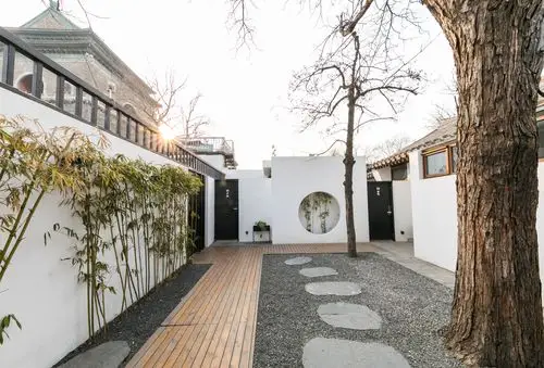 鼓楼 钟楼 南锣鼓巷一|廿四 设计师独立四合院民宿_北京南锣鼓巷民宿