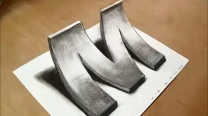 只用铅笔画的立体画教程 - 西瓜视频