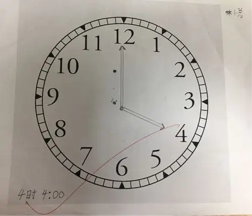 孩子们动手画钟表画不错棒棒哒
