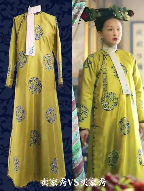 如懿的定妆照也是张叔平设计的,衣服其实很漂亮,只是最终传出来的效果