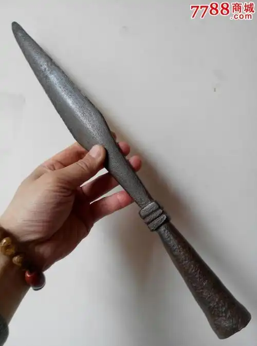 明清铁兵器红樱枪老兵器长矛枪头