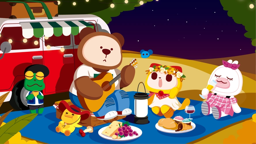 清爽夏日手绘电脑壁纸