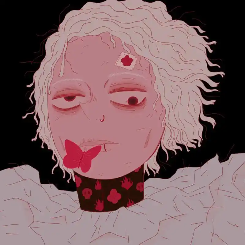 blood-red butterfly.#procreate - 抖音