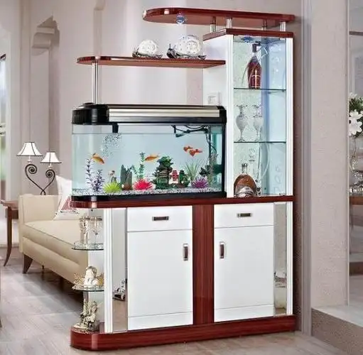 那么,入户门玄关摆放鱼缸可以吗?进门见鱼缸好