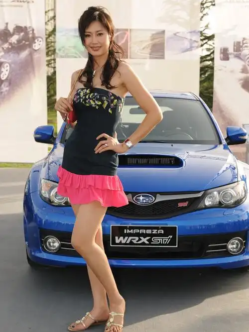 明星美女模特与豪华车