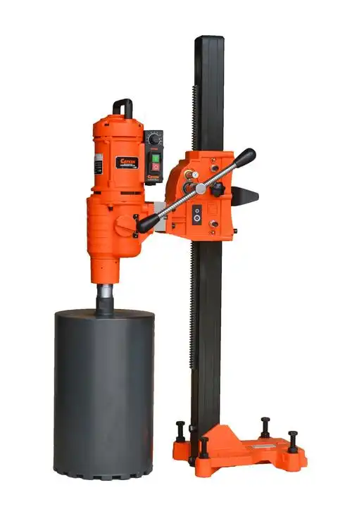 石钻孔机(又称水钻,混凝土钻孔机)是一种能在钢筋混凝土,砖石,岩石