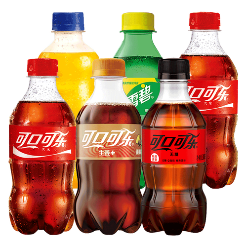 可口可乐300ml12瓶小瓶瓶装迷你碳酸汽水整箱饮品碳酸饮料