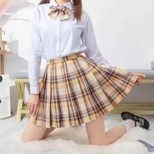 山吹jk制服裙正版现货日系学院风格裙高腰百褶裙短裙一件代发