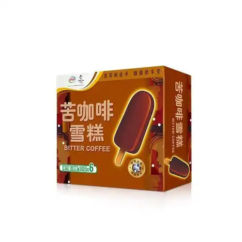 纸盒装苦咖啡雪糕70克6支8盒