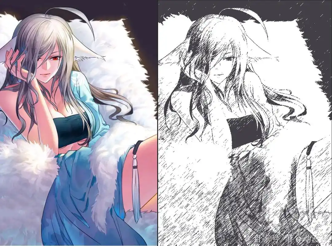 狐妖小红娘——素描下的涂山三姐妹,你最喜欢谁呢?