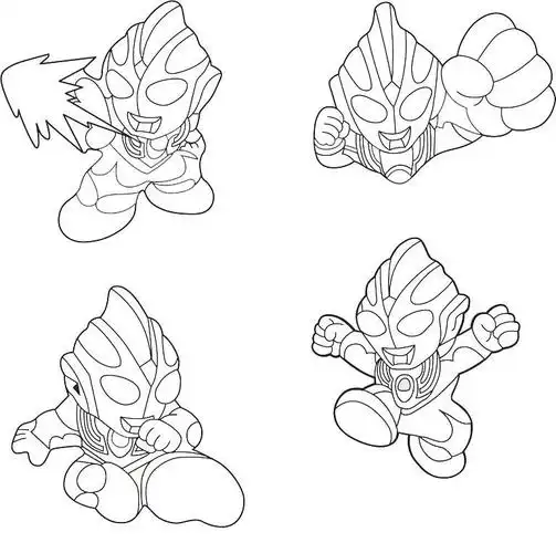 八张奥特曼简笔画图片