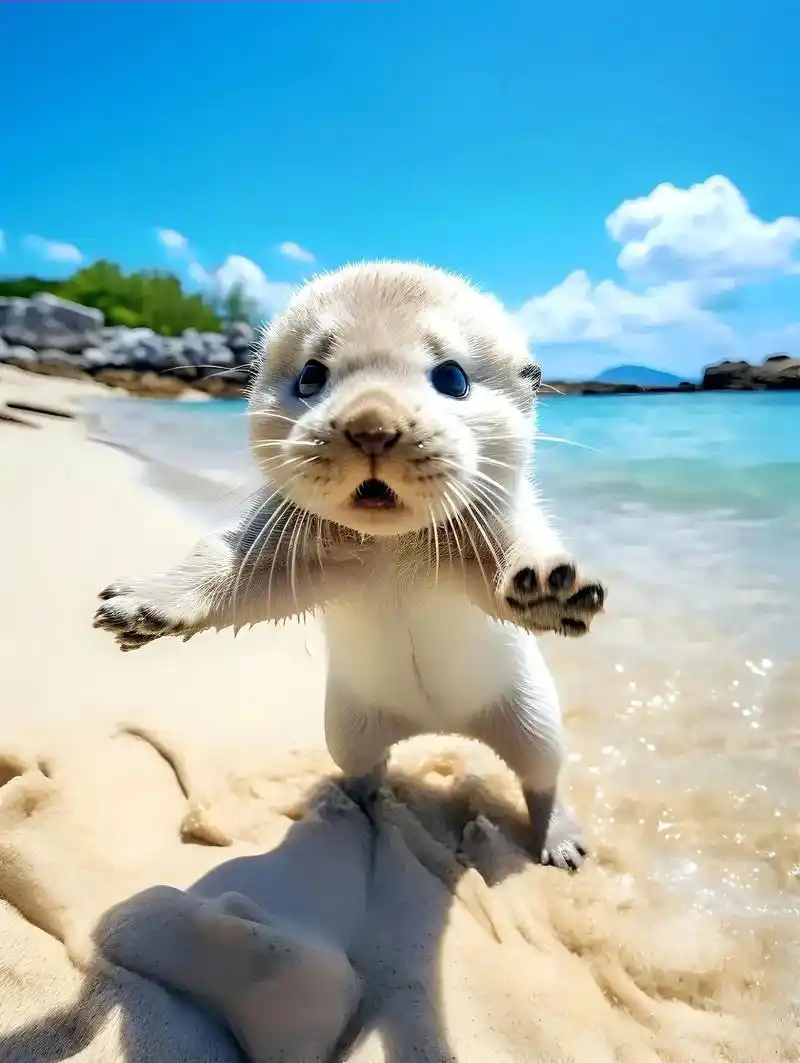 可爱小动物图像.#水獭宝宝 #萌到爆炸了99 #高清图片 # - 抖音