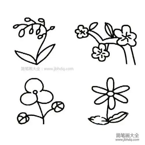 儿童画花朵简笔画