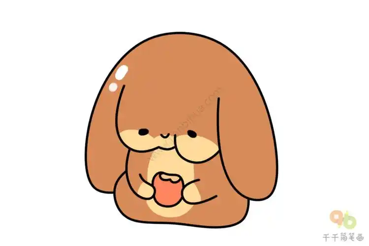 垂耳兔简笔画怎么画_兔子简笔画