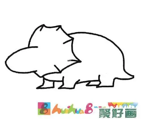 三角洲奔龙简笔画