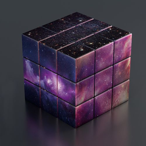 迪士尼【品牌精选 】星空梦幻炫彩鬼魔系列魔方定制塑料无限星辰大海