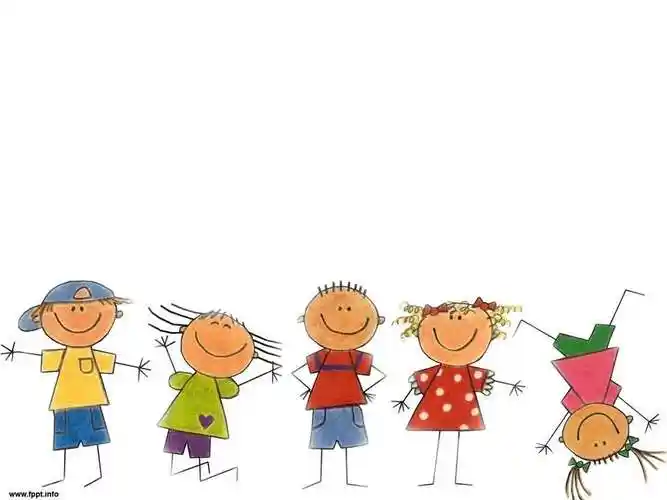 可爱的小孩ppt背景图片