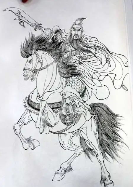 关羽奇的赤兔马简笔画 简笔画图片大全-蒲城教育文学网