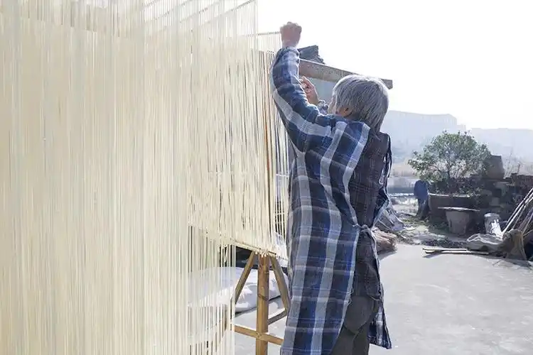 垂面 挂面 浙江台州临海土特产 纯手工咸面条 老小皆宜 5斤礼盒装