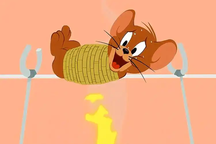 猫和老鼠:杰瑞被架在火上烤,危急时刻好朋友前来搭救