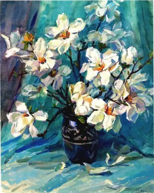 水粉花卉绚烂之美