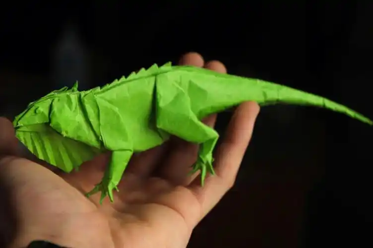 很容易整得好看#我的手工日常  #折纸  #手工  #蜥蜴  #折纸手工