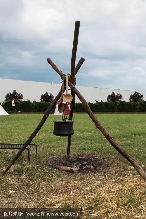 大篝火,三脚架,木制,黑色,垂直画幅