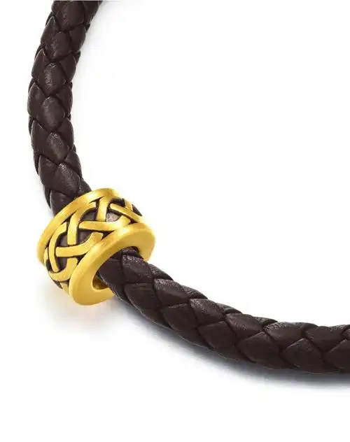 周生生 足金charme xl串珠系列力量转运珠(送19厘米黑色配绳) 定价