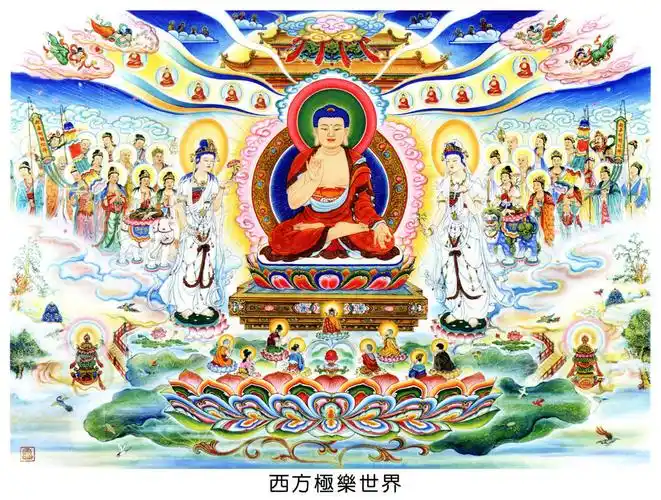 5d钻石画钻石绣满钻新款西方极乐世界佛祖观音厂家直销 一件定制