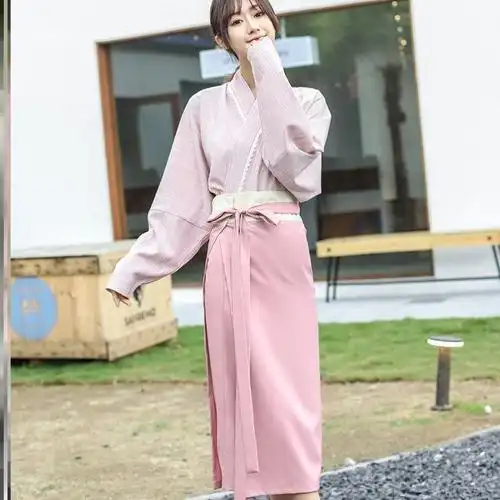 吊带风雅宋制两片式旋裙华庭半身裙宋绸缎男女汉服